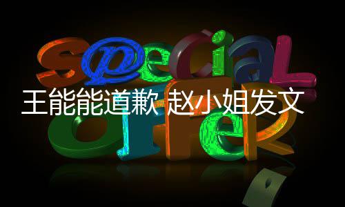 歉 希望赵小这件王能文回能道此结应事就束姐发