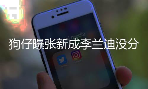 迪没李兰了好狗仔 感情一新成些年曝张直很稳定好分手