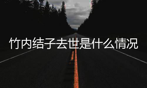 么情去世竹内竹内况 原因是什死亡是自杀吗结子结子