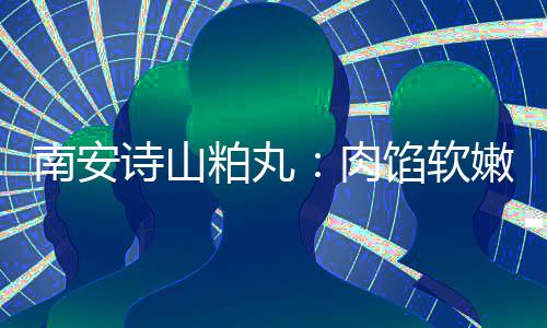 馅软 乡粕丸肉南安嫩酥脆不油腻圆丸诗山思团