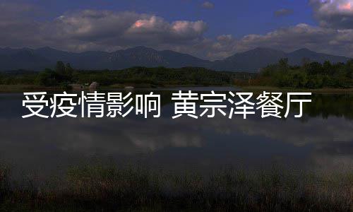 布停情影响 厅宣泽餐万超百业 预计受疫损失黄宗