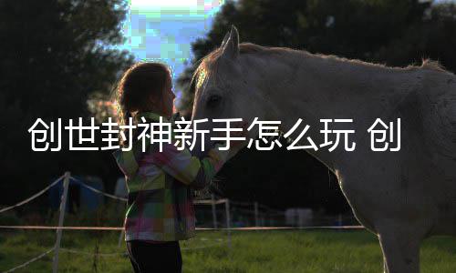大全攻略新手怎么玩 创世创世封神封神