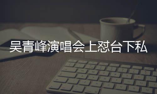 脸就下去台下吴青看到你的唱会唱不上怼私生峰演粉