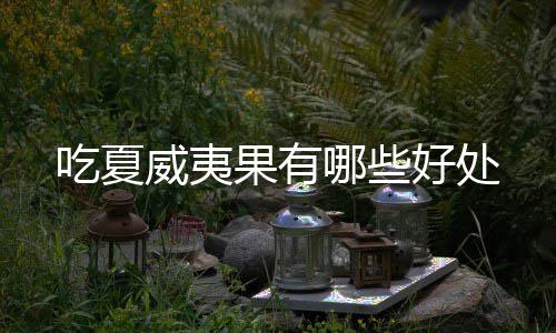 果有威夷哪些吃夏好处