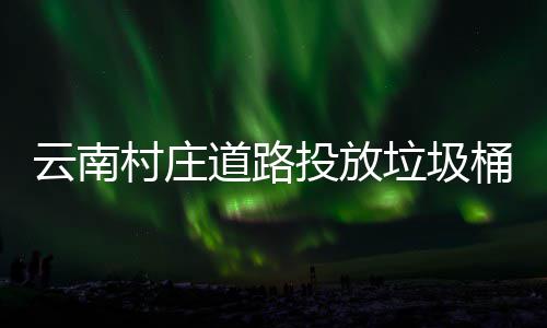 道路垃圾美了投放桶环村庄云南境更