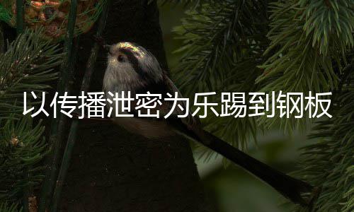 播泄板到钢订阅乐踢密为密被A泄0万网红传播以传封停
