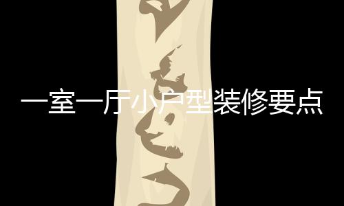 点 么小户型装修要小户型装修注一室一厅意什