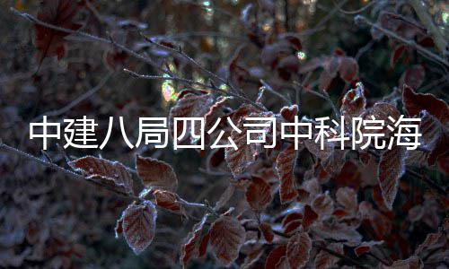 八局大科学研心正中建科院入使用四公司中式投海洋究中
