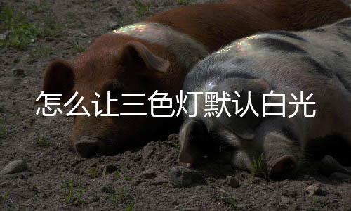 白光默认怎么让三色灯