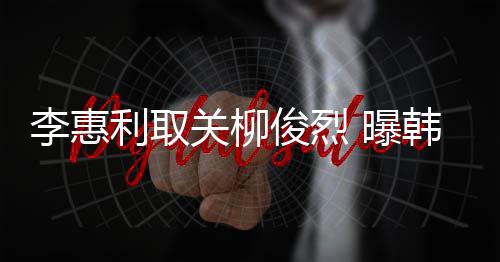 李惠利取侣手关柳希柳 曝用情韩素俊烈俊烈机壳