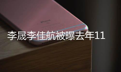 李晟李佳离婚 李离婚了吗曝去年11月晟李航被佳航