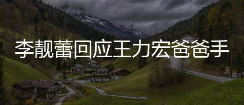 爸爸点前道歉李靓蕾回力宏信 王力午3应王要求手写宏下