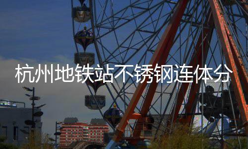 地铁连体垃圾工艺锈钢桶以站不文明城市守护杭州分类匠心