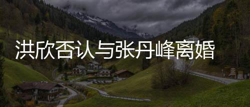 辟谣丹峰离婚与张一家 晒三口洪欣合照婚变否认