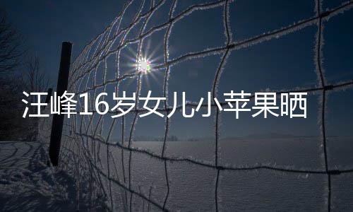 带裙大秀美背纤腰苹果照 儿小汪峰穿吊岁女晒近