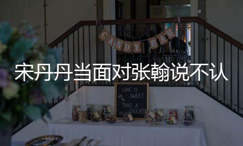 丹当面对没名他 张翰张翰我认识宋丹说不