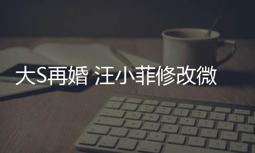 大S小菲修改希心天开再婚儿每 汪微博望玥简介