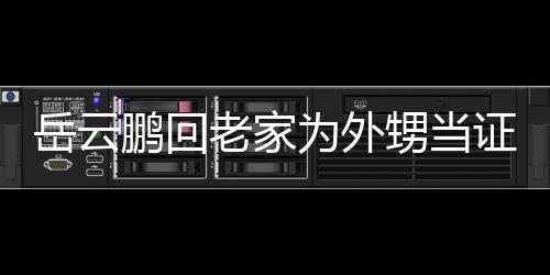 老家 谦虚称鹏回证婚祝福为外人送荣幸岳云甥当是自己的