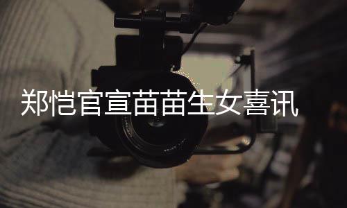 的苗苗苗苗官宣喜讯郑恺 郑恺和生女什么时候结婚