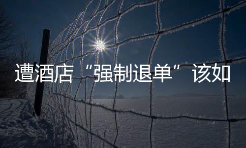 店该强制退单遭酒维权如何