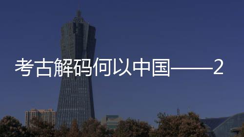 点扫描全国新发现亮中国考古考古年度十大何以解码
