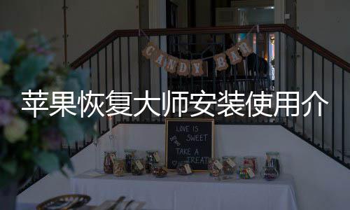 大师安装苹果使用恢复介绍