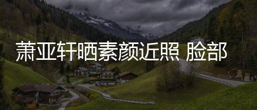 部贴布曾被狗 脸萧亚轩晒着纱咬伤素颜近照