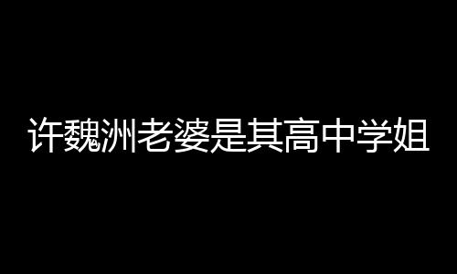 达4其高妻子许魏许魏婆是洲老中学洲和往长年已交姐