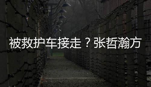 被救气太疲劳张哲瀚热应身体护车方回接走加天