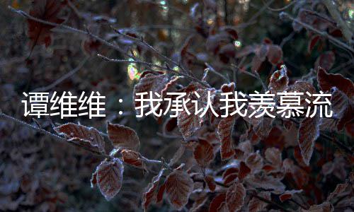 流量歌手羡慕谭维 谭维我承维维完整认我内容深夜发文