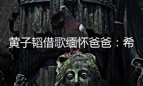 爸歌缅希望韬借他不为我操心用再黄子怀爸