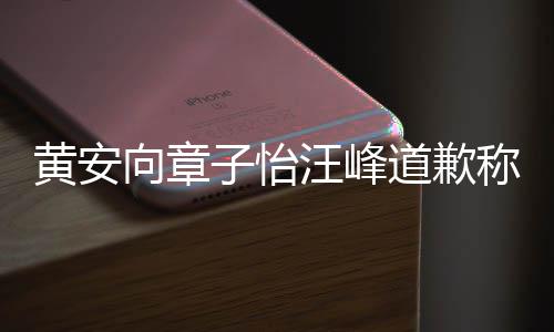 道歉个吃瓜群其账向章子怡众 汪峰称是黄安号遭禁言