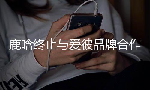 彼品鹿晗工作系 牌合终止作关与爱室发声明
